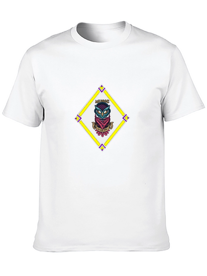 Music Owl T-Shirt - Bandana Diamond Design