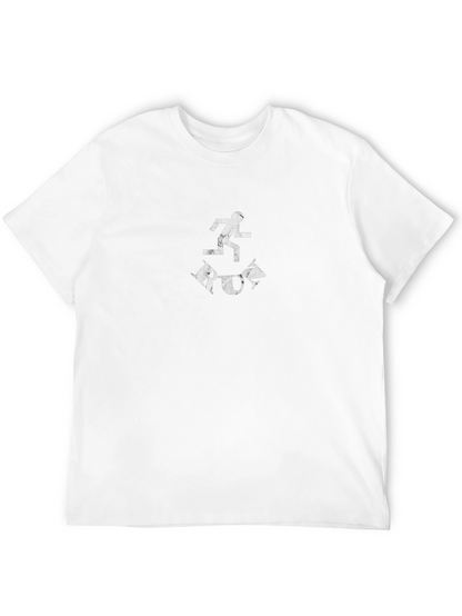 Mens Black Run Graphic Tee