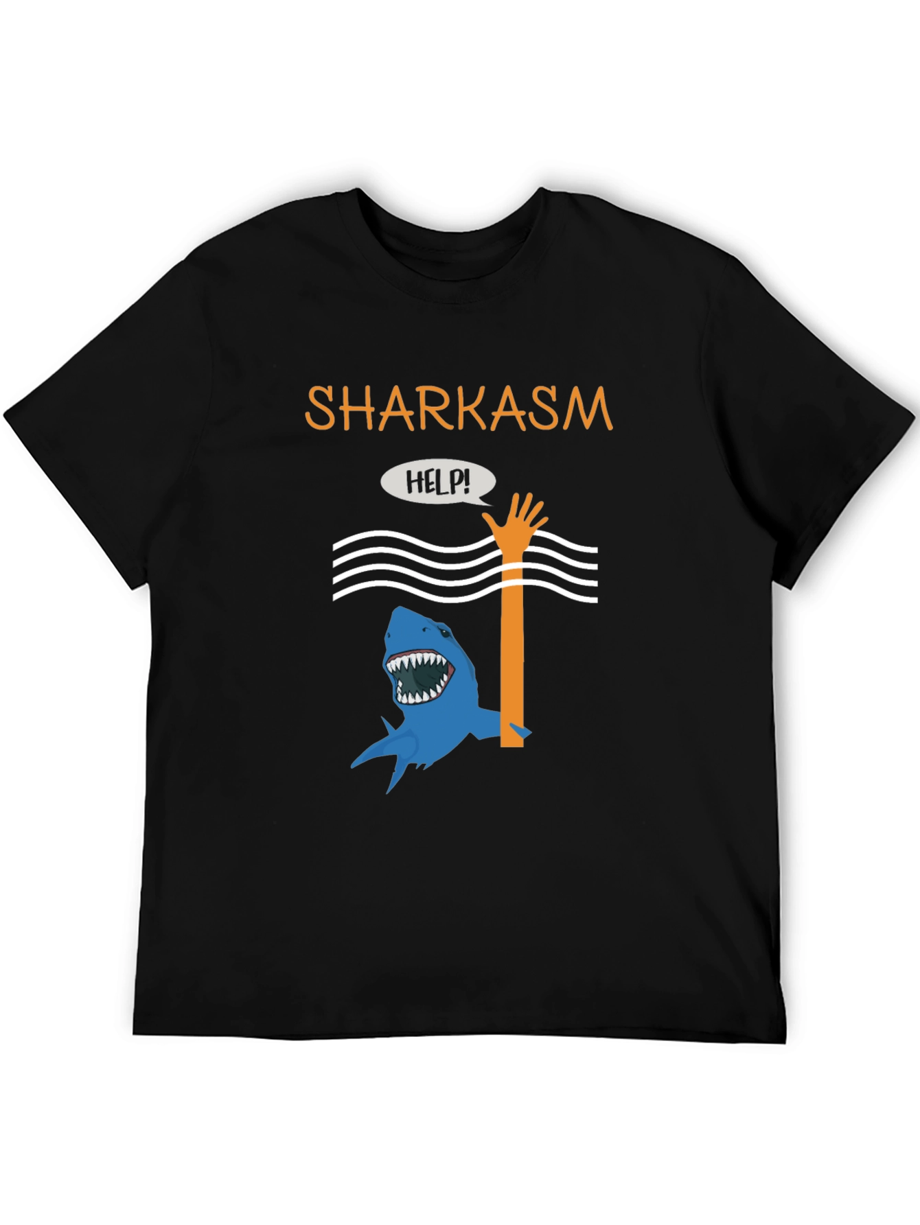 Sharkasm Funny Graphic T-Shirt