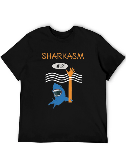 Sharkasm Funny Graphic T-Shirt