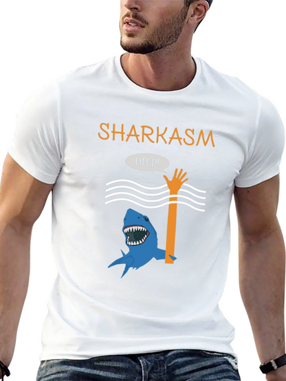Sharkasm Funny Graphic T-Shirt