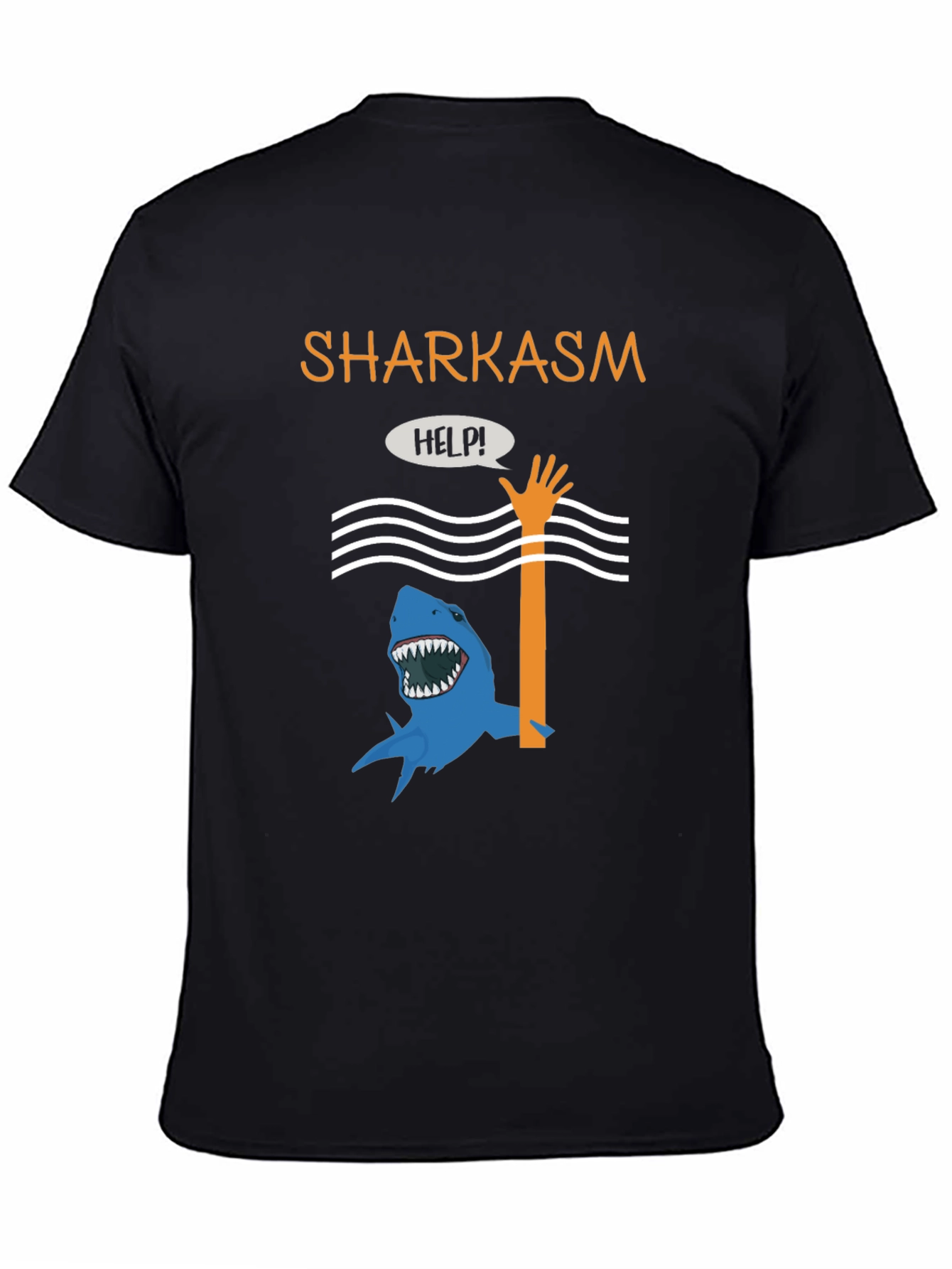 Sharkasm Funny Graphic T-Shirt