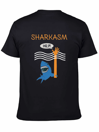 Sharkasm Funny Graphic T-Shirt
