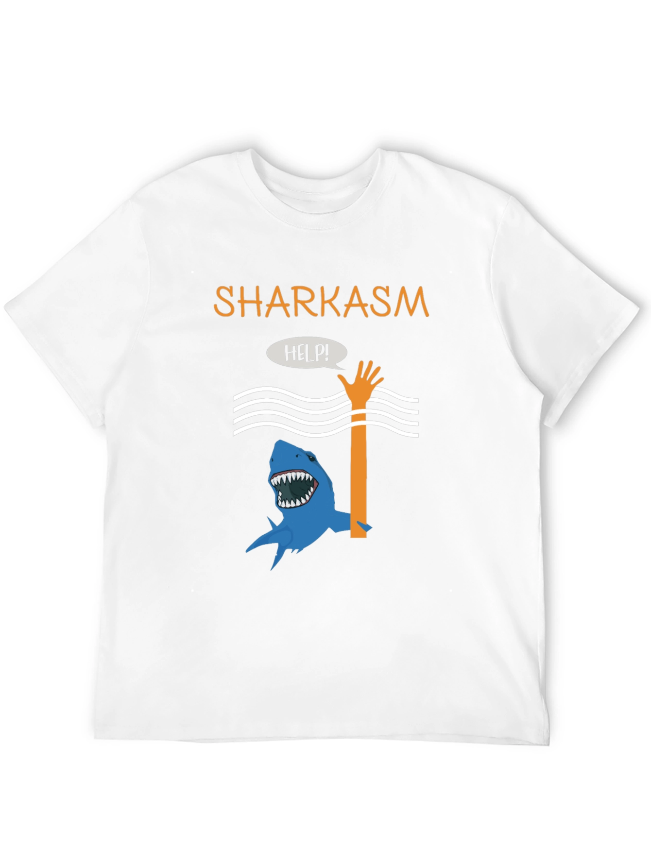 Sharkasm Funny Graphic T-Shirt