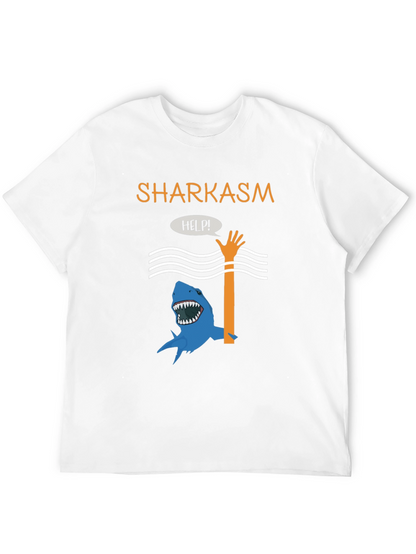 Sharkasm Funny Graphic T-Shirt