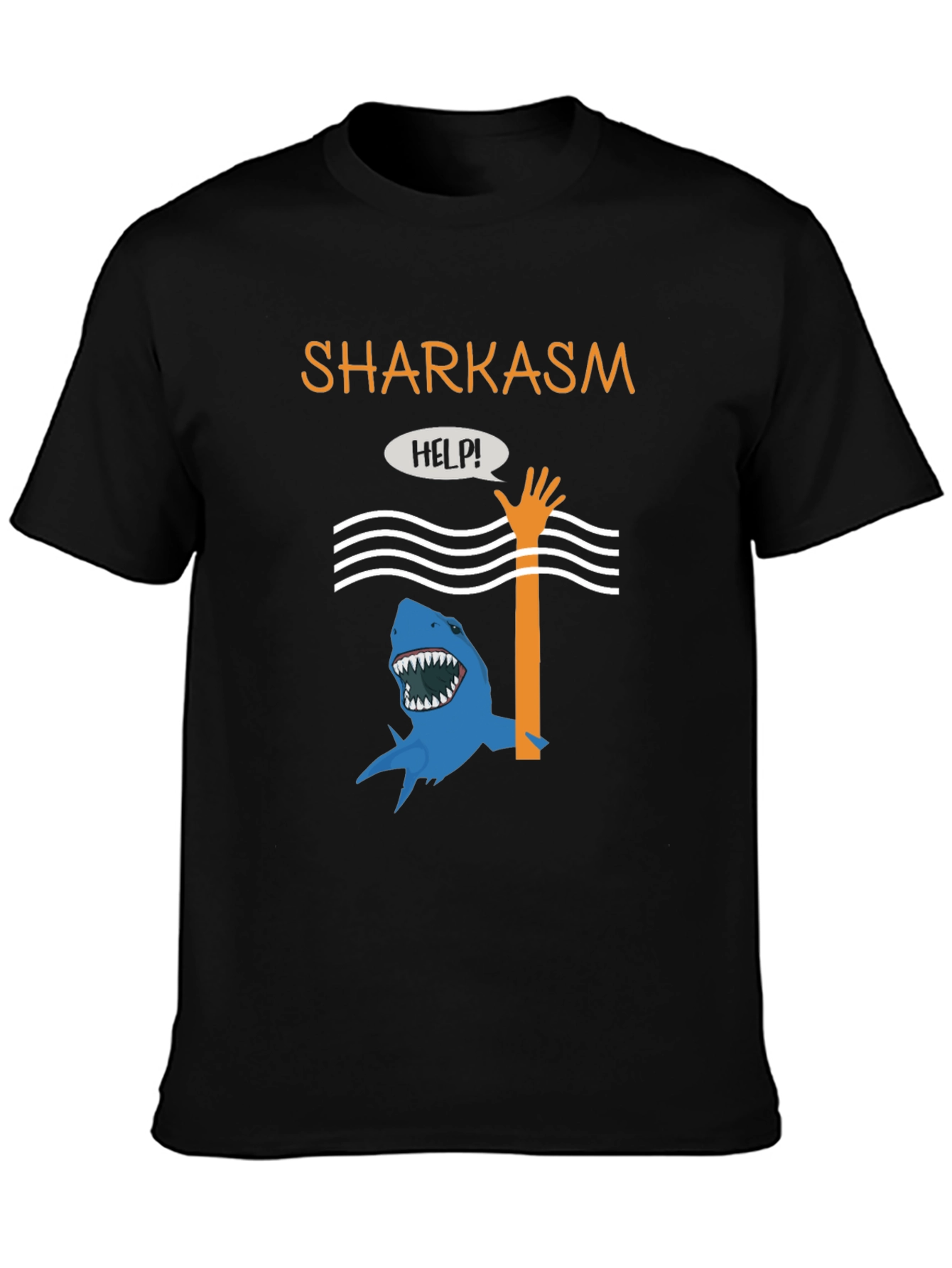 Sharkasm Funny Graphic T-Shirt