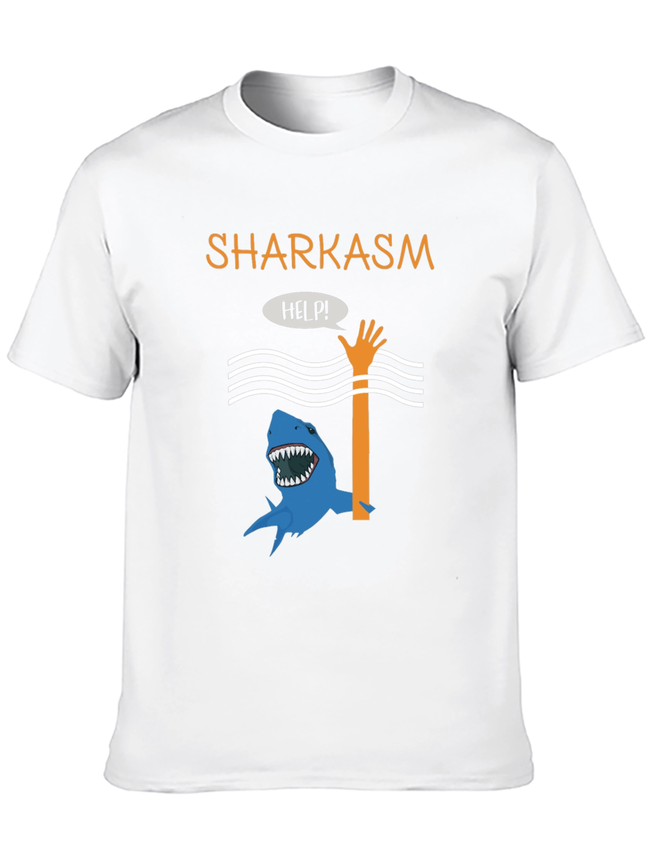 Sharkasm Funny Graphic T-Shirt