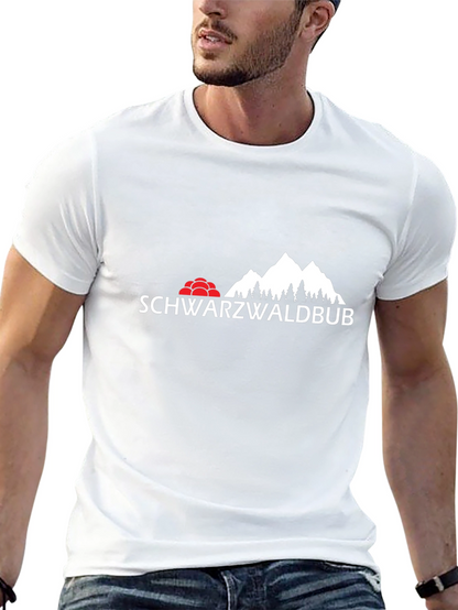 Schwarzwaldbub Mens Black Graphic T-Shirt