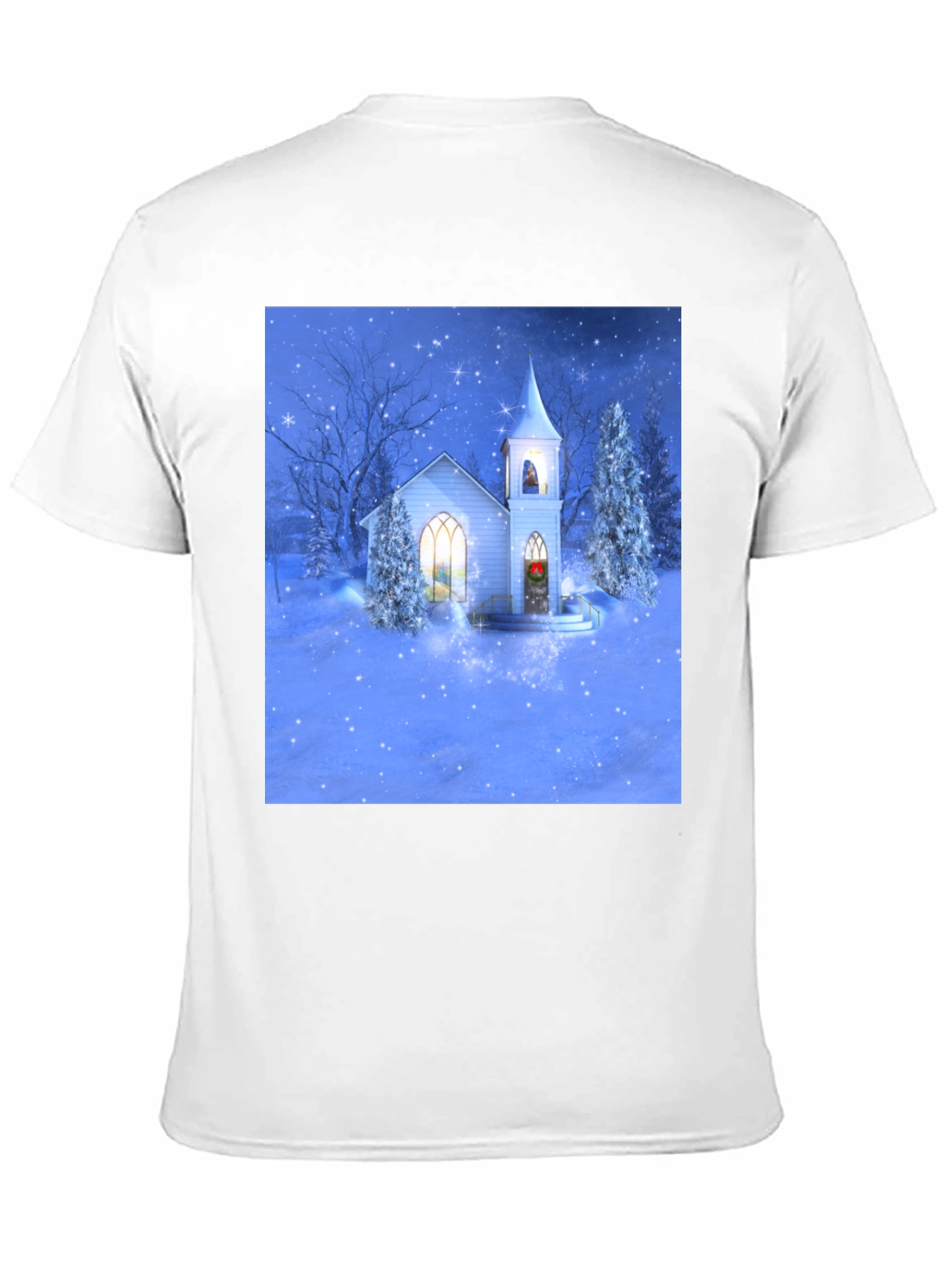 Winter Church T-Shirt - Holiday Festive Tee