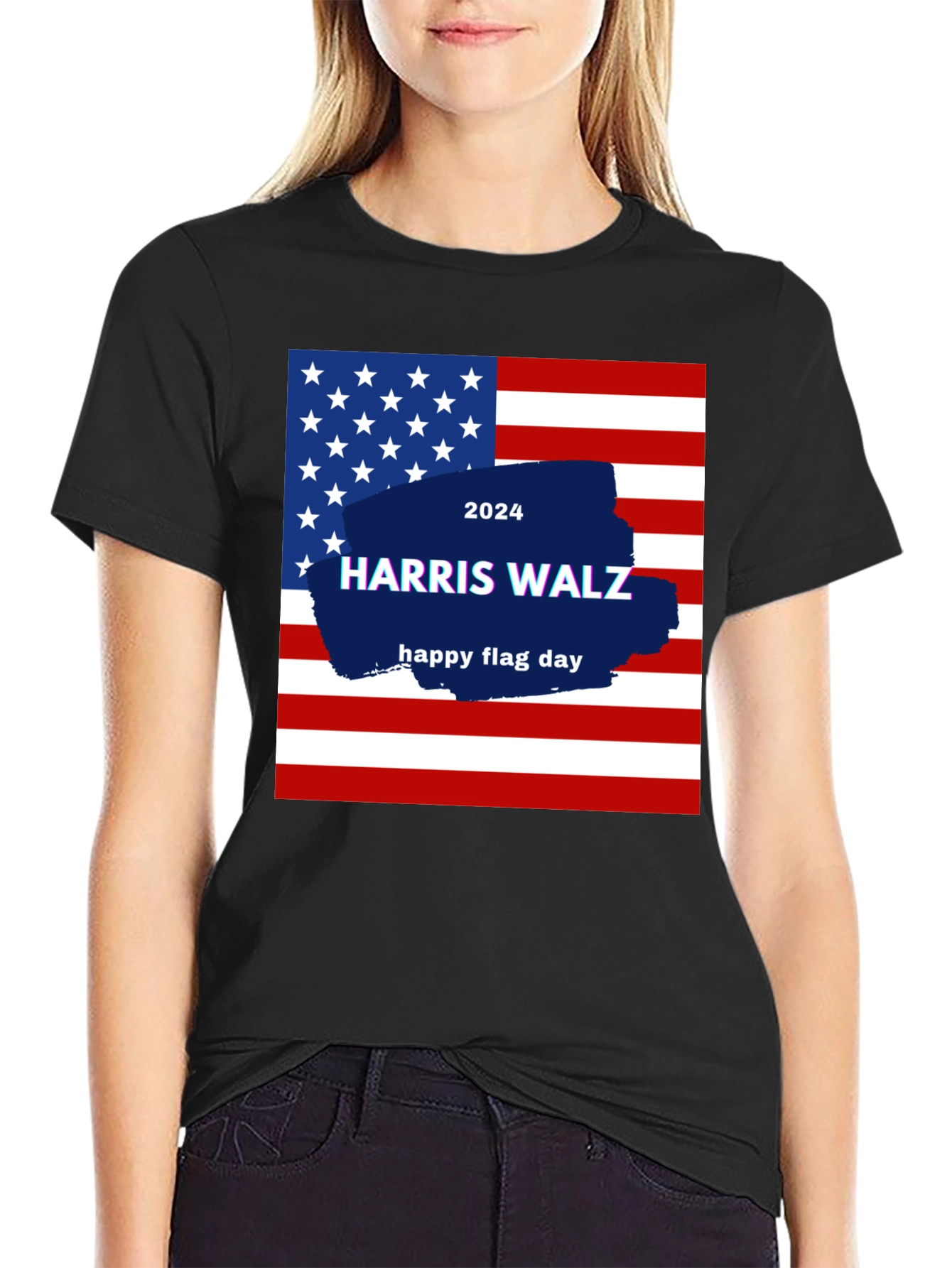 Harris Walz 2024 Flag Day T-Shirt