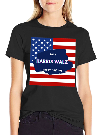 Harris Walz 2024 Flag Day T-Shirt