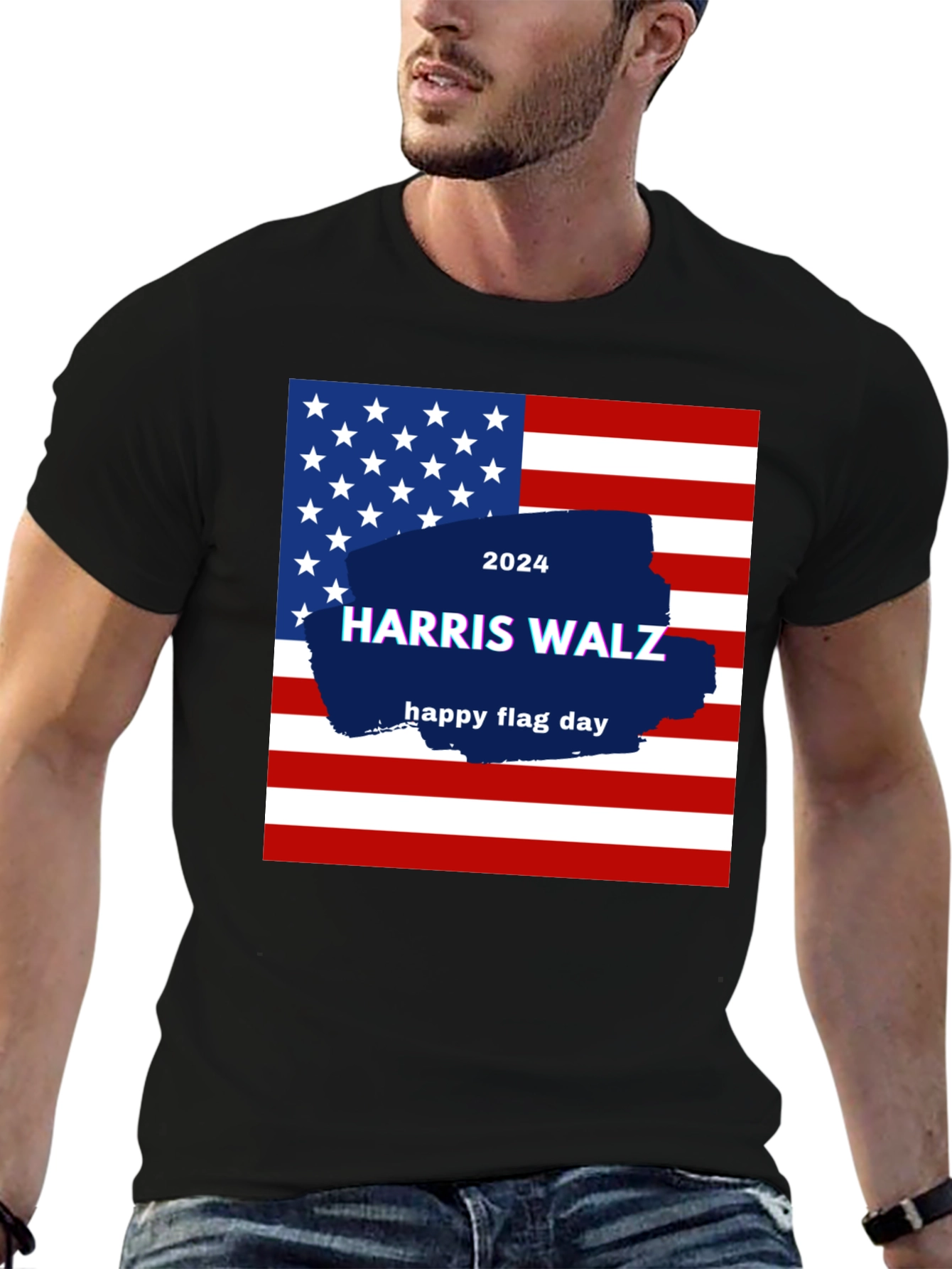 Harris Walz 2024 Flag Day T-Shirt