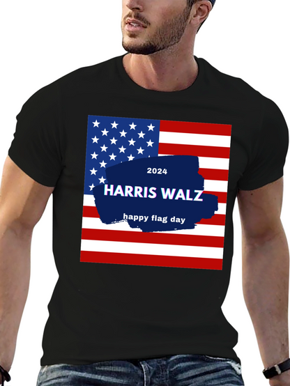 Harris Walz 2024 Flag Day T-Shirt