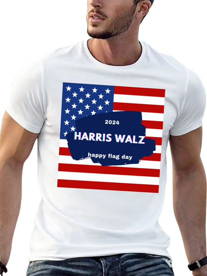 Harris Walz 2024 Flag Day T-Shirt