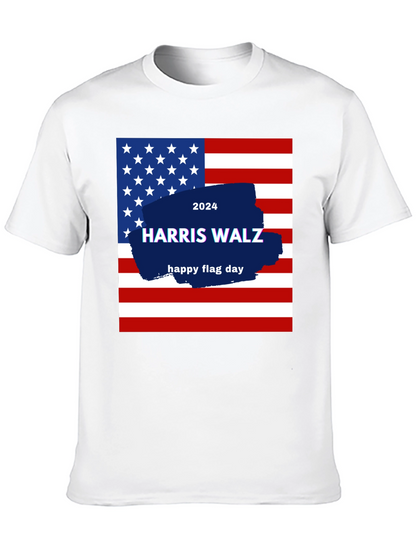 Harris Walz 2024 Flag Day T-Shirt