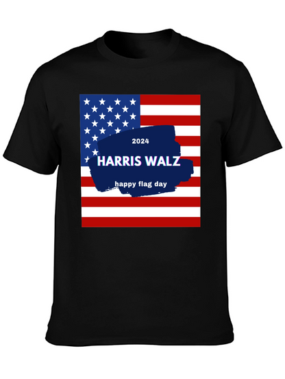 Harris Walz 2024 Flag Day T-Shirt