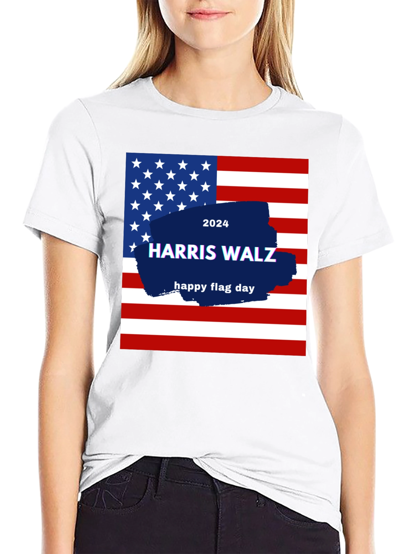 Harris Walz 2024 Flag Day T-Shirt