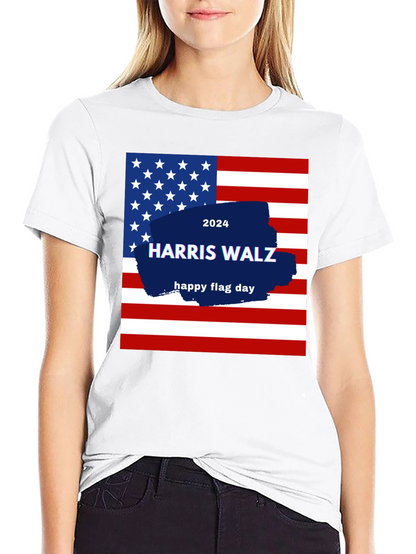 Harris Walz 2024 Flag Day T-Shirt