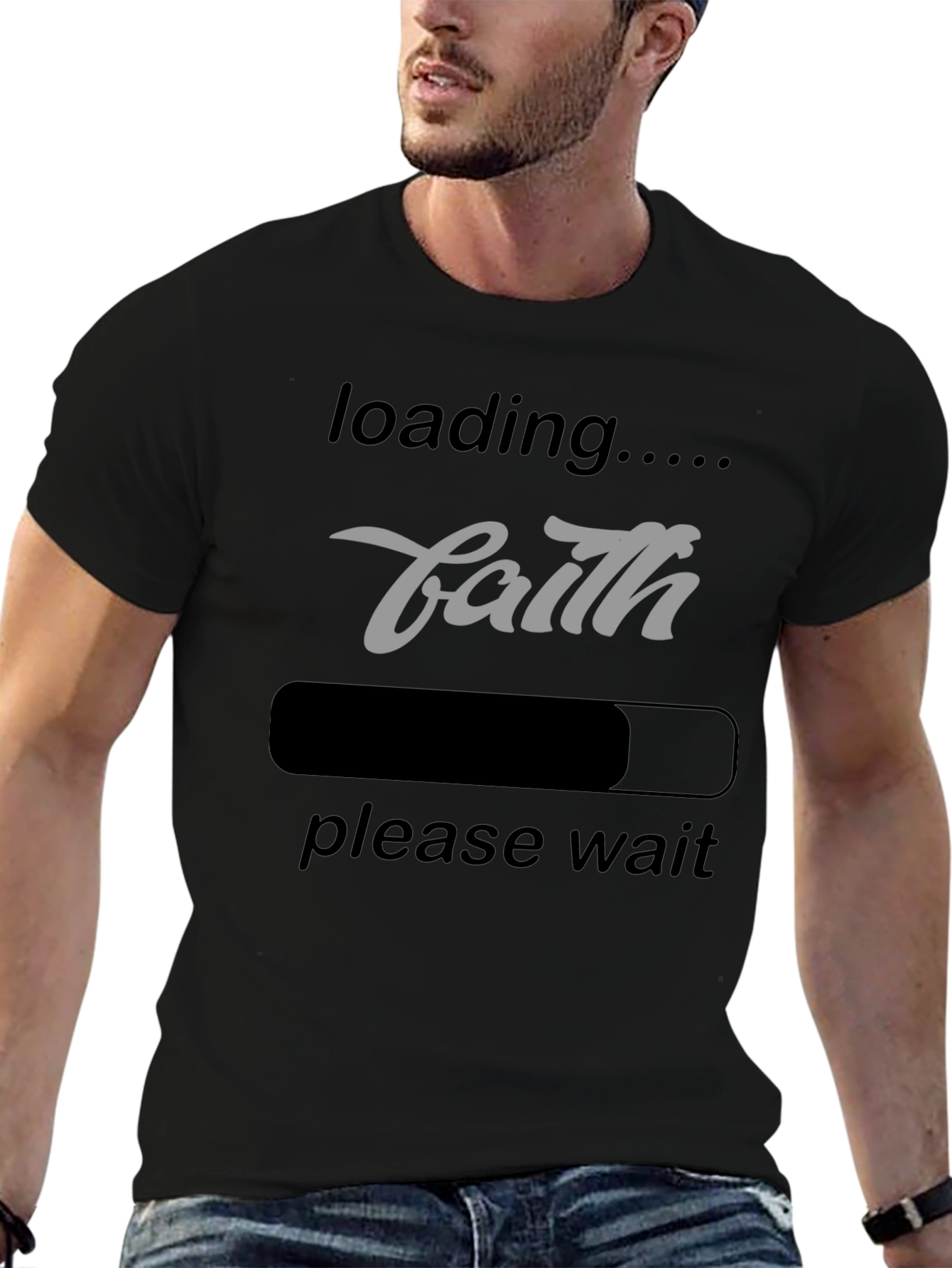 Faith Loading T-Shirt - Inspirational Graphic Tee