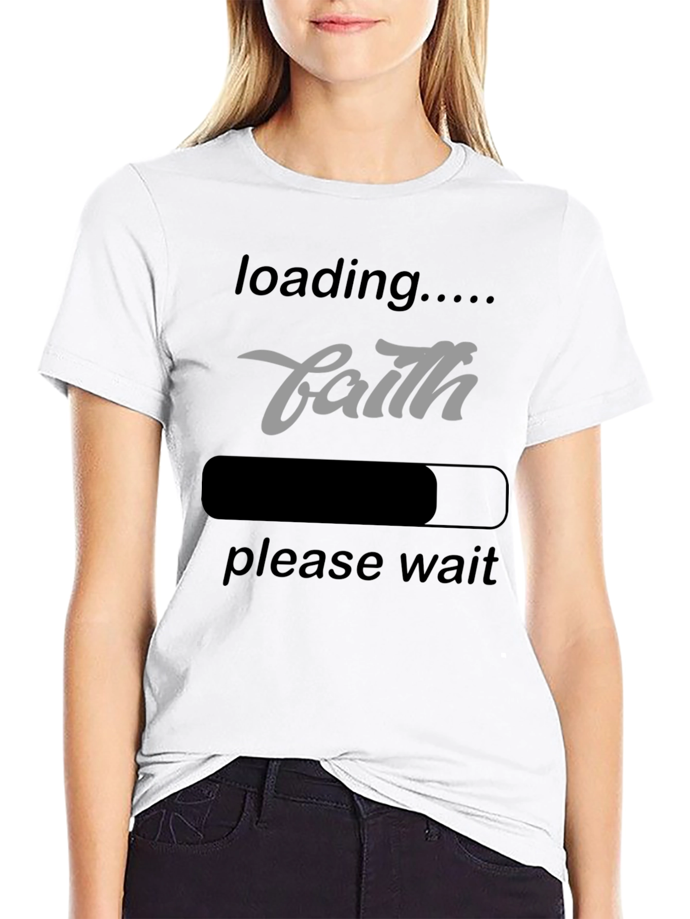 Faith Loading T-Shirt - Inspirational Graphic Tee