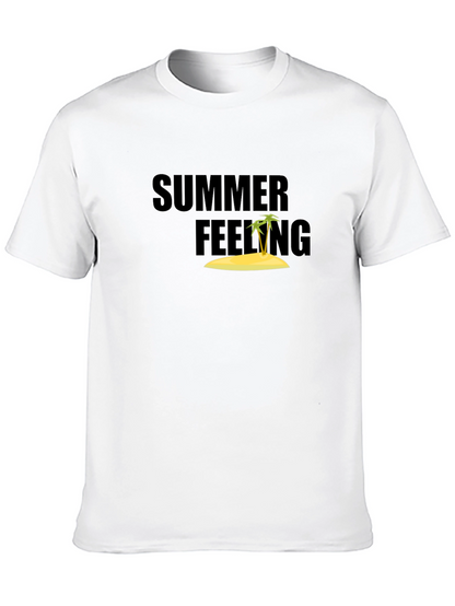 Summer Feeling Black T-Shirt