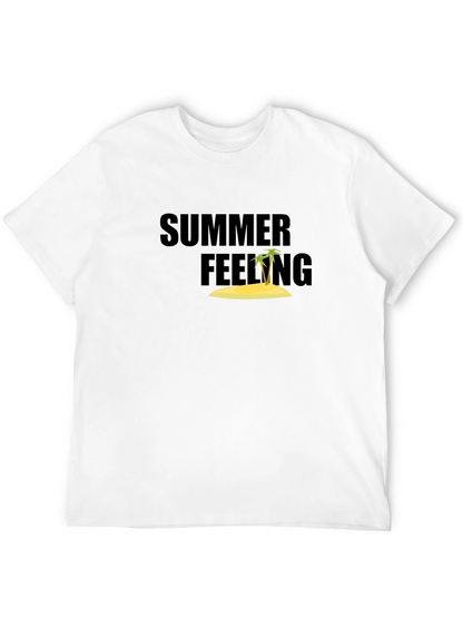 Summer Feeling Black T-Shirt
