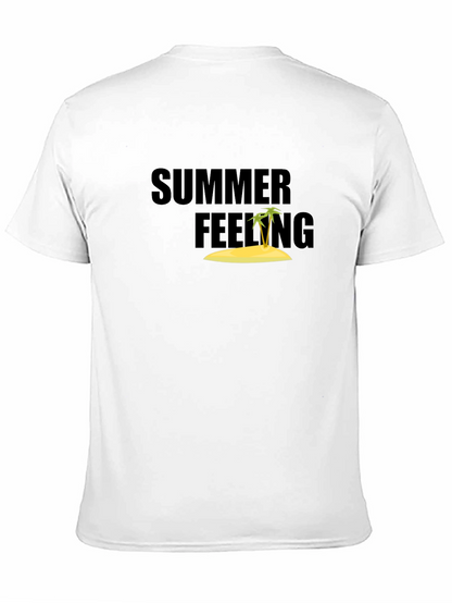 Summer Feeling Black T-Shirt