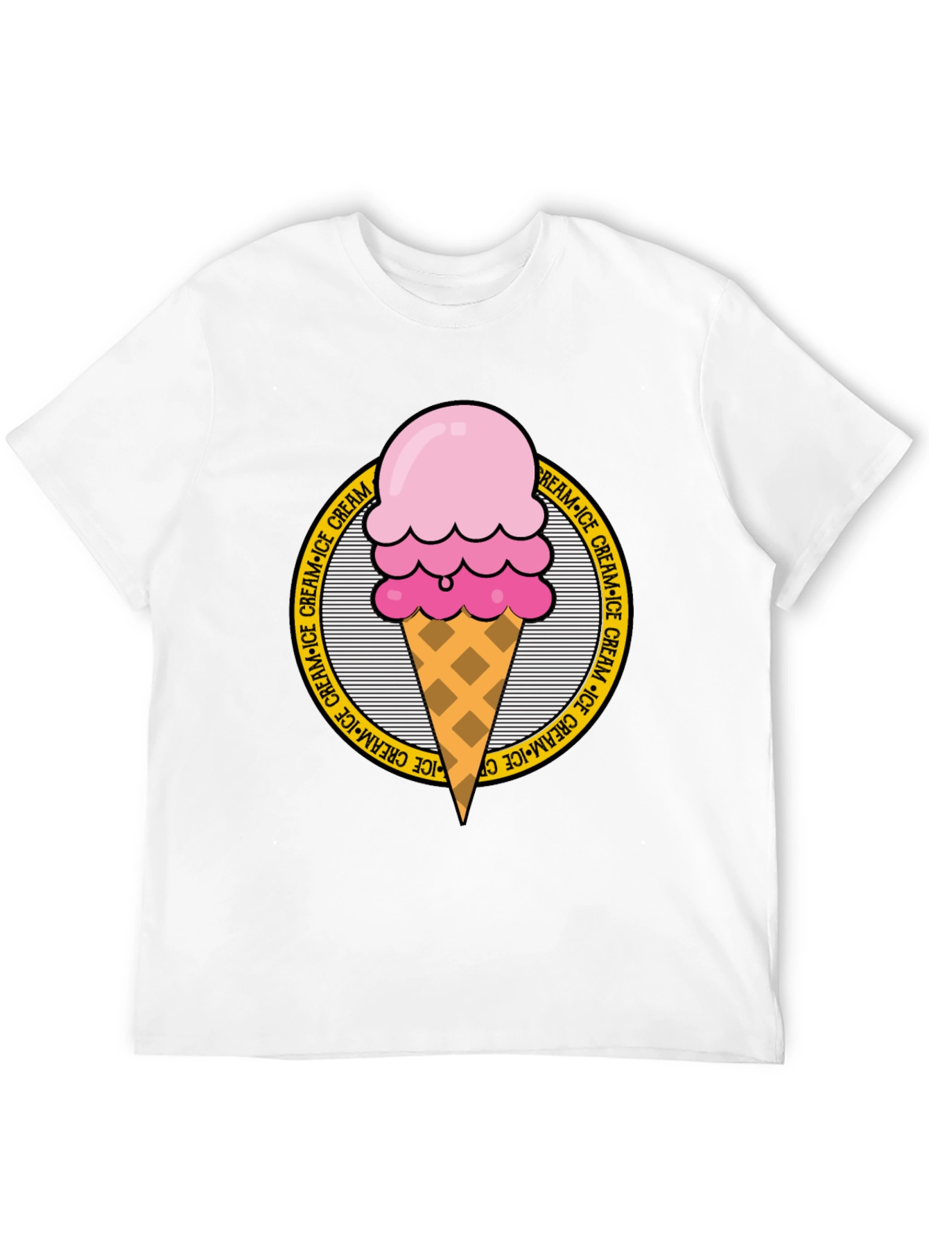 Ice Cream Graphic Tee - Round Logo