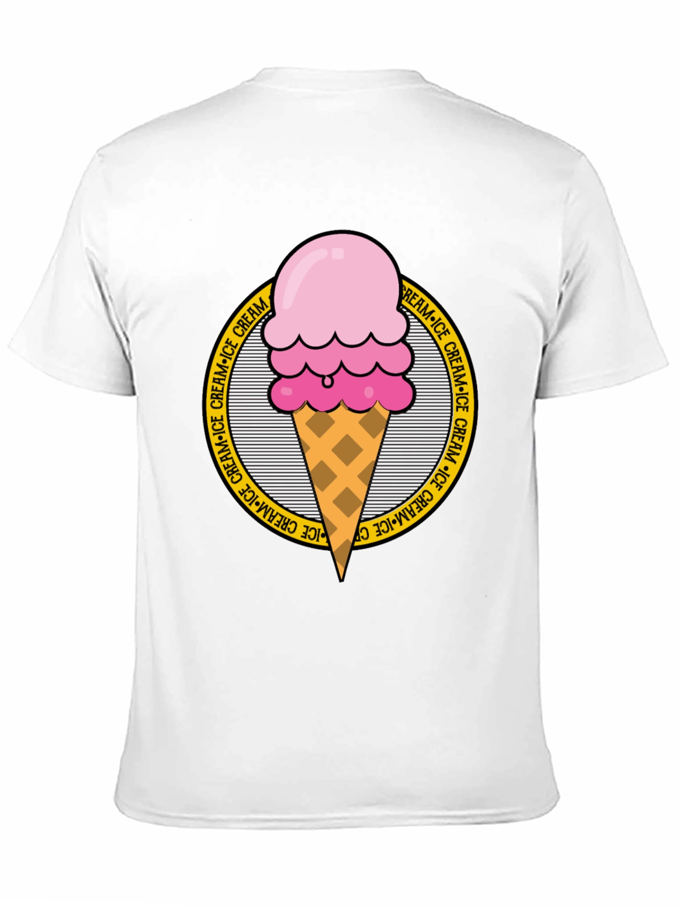 Ice Cream Graphic Tee - Round Logo