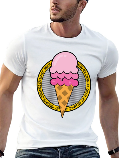 Ice Cream Graphic Tee - Round Logo