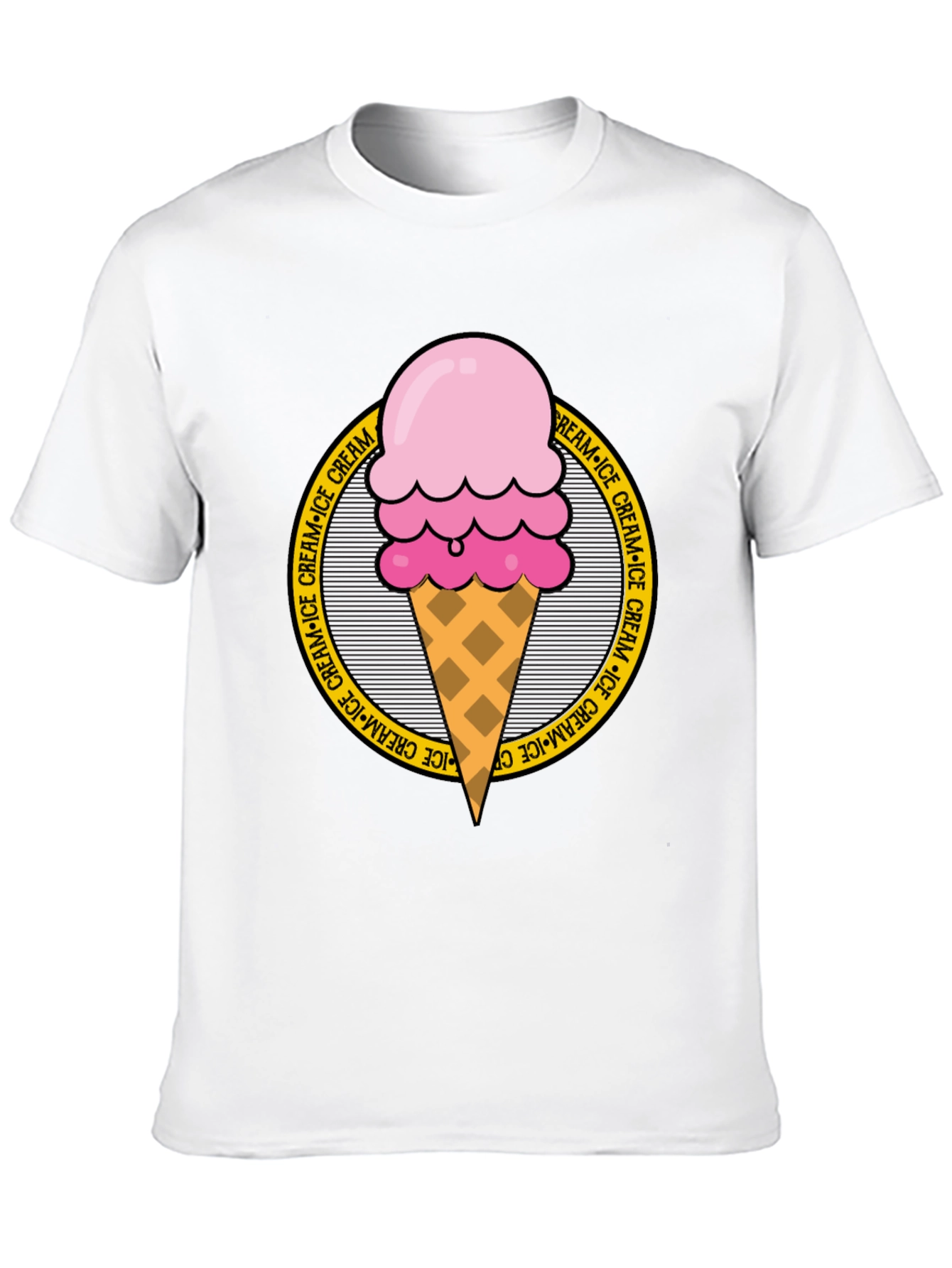 Ice Cream Graphic Tee - Round Logo