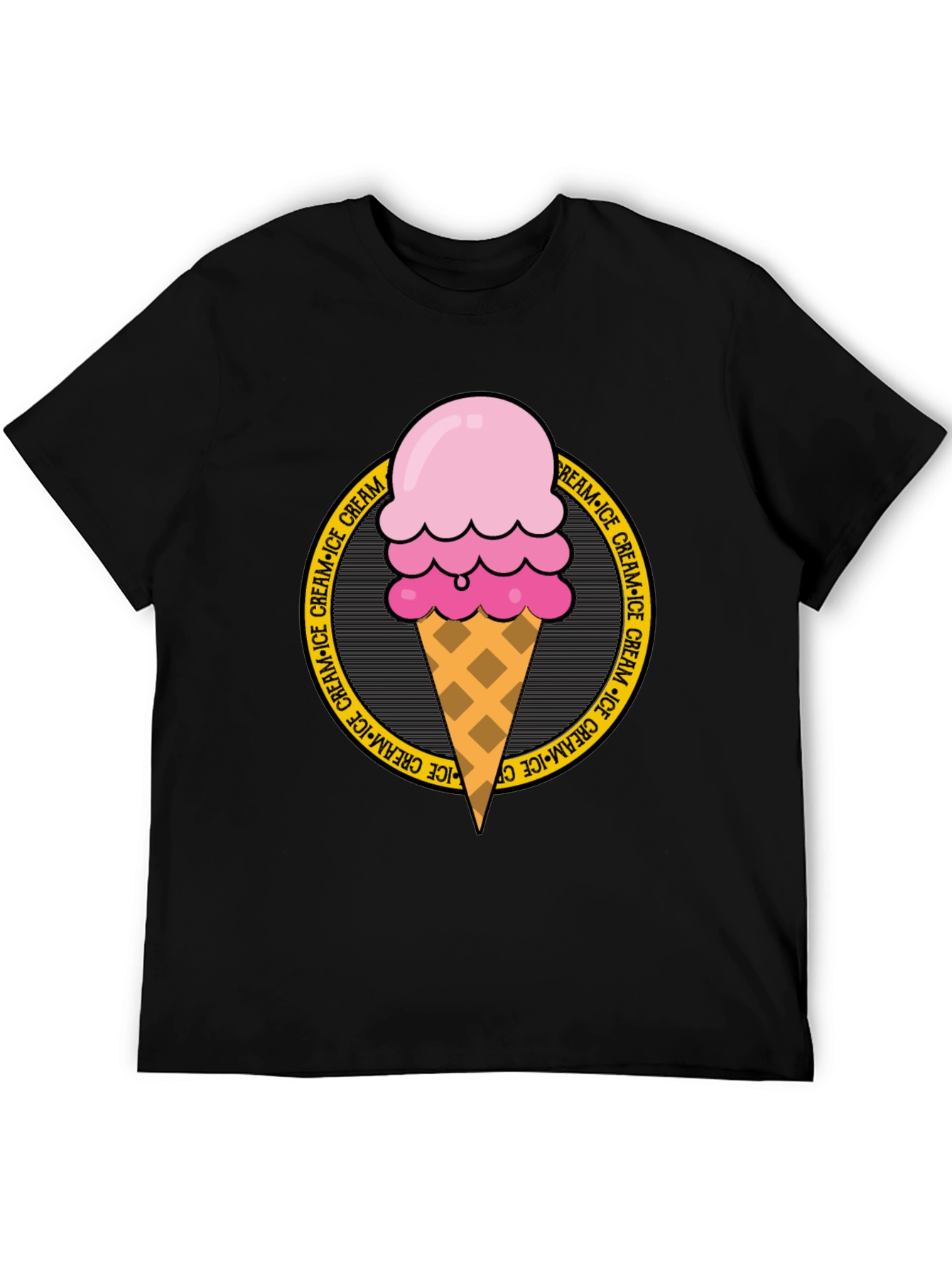 Ice Cream Graphic Tee - Round Logo