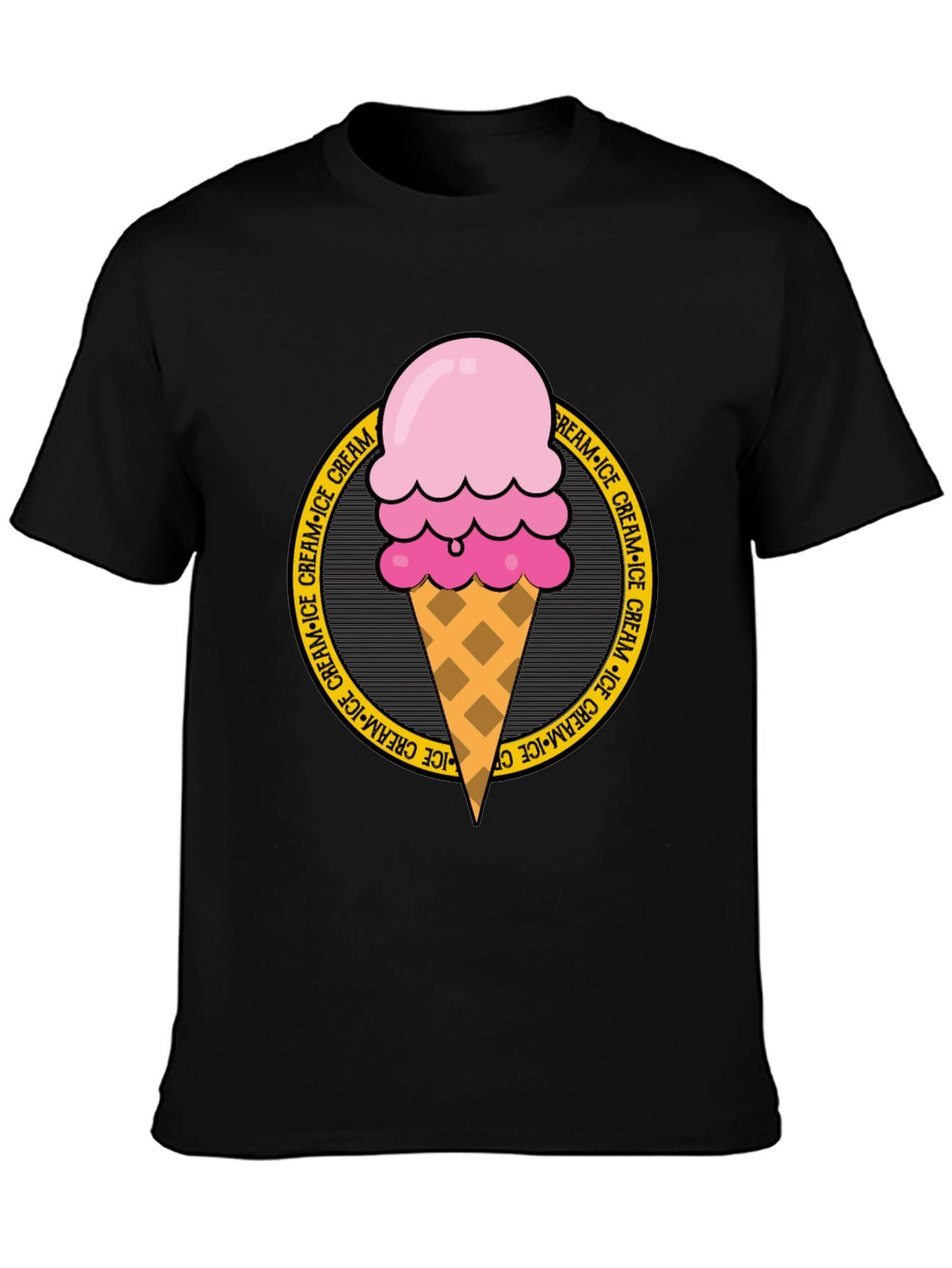 Ice Cream Graphic Tee - Round Logo