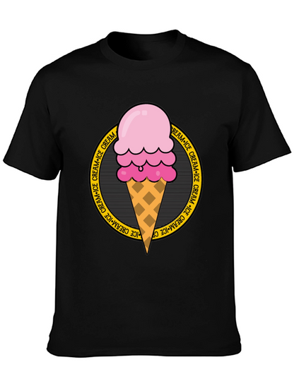 Ice Cream Graphic Tee - Round Logo