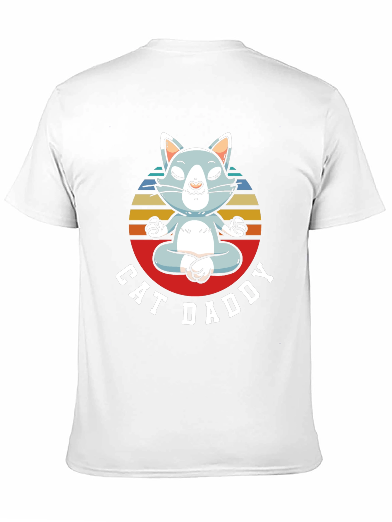 Cat Daddy T-Shirt - Zen Meditating Cat Design