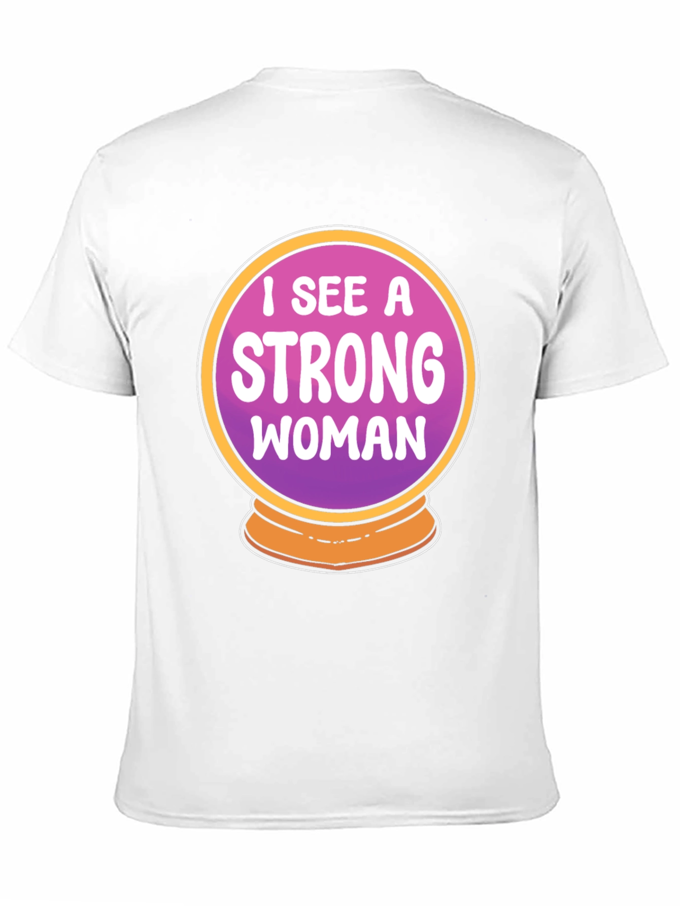 Strong Woman Crystal Ball Graphic Tee - Black