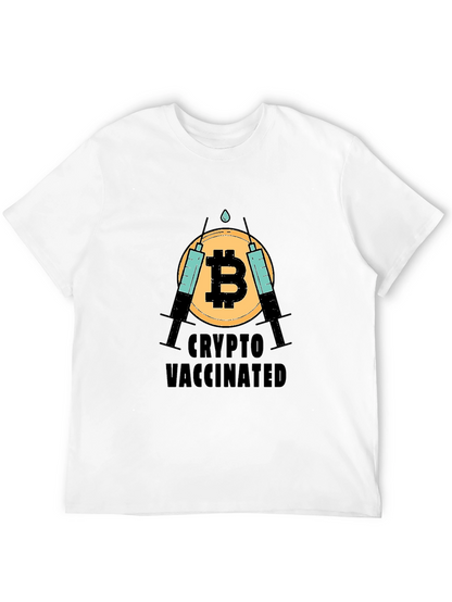 Crypto Vaccinated Bitcoin T-Shirt - Black