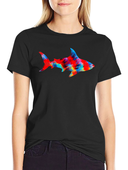 Shark Graphic Black Tee