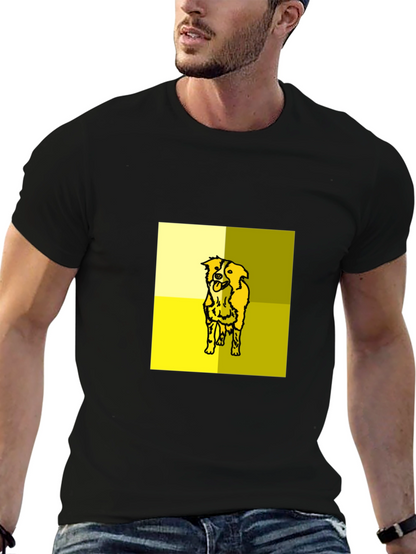 Dog Graphic Tee - Modern Pet Lover T-Shirt