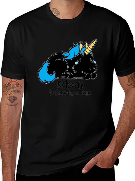 Sad Unicorn Graphic Tee - Nobody Believes in Me