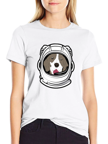 Dog Astronaut Graphic T-Shirt