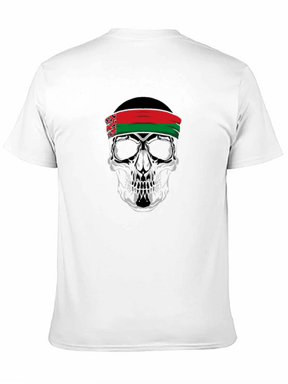 Skull Bandana Graphic Tee - Edgy Cool Style
