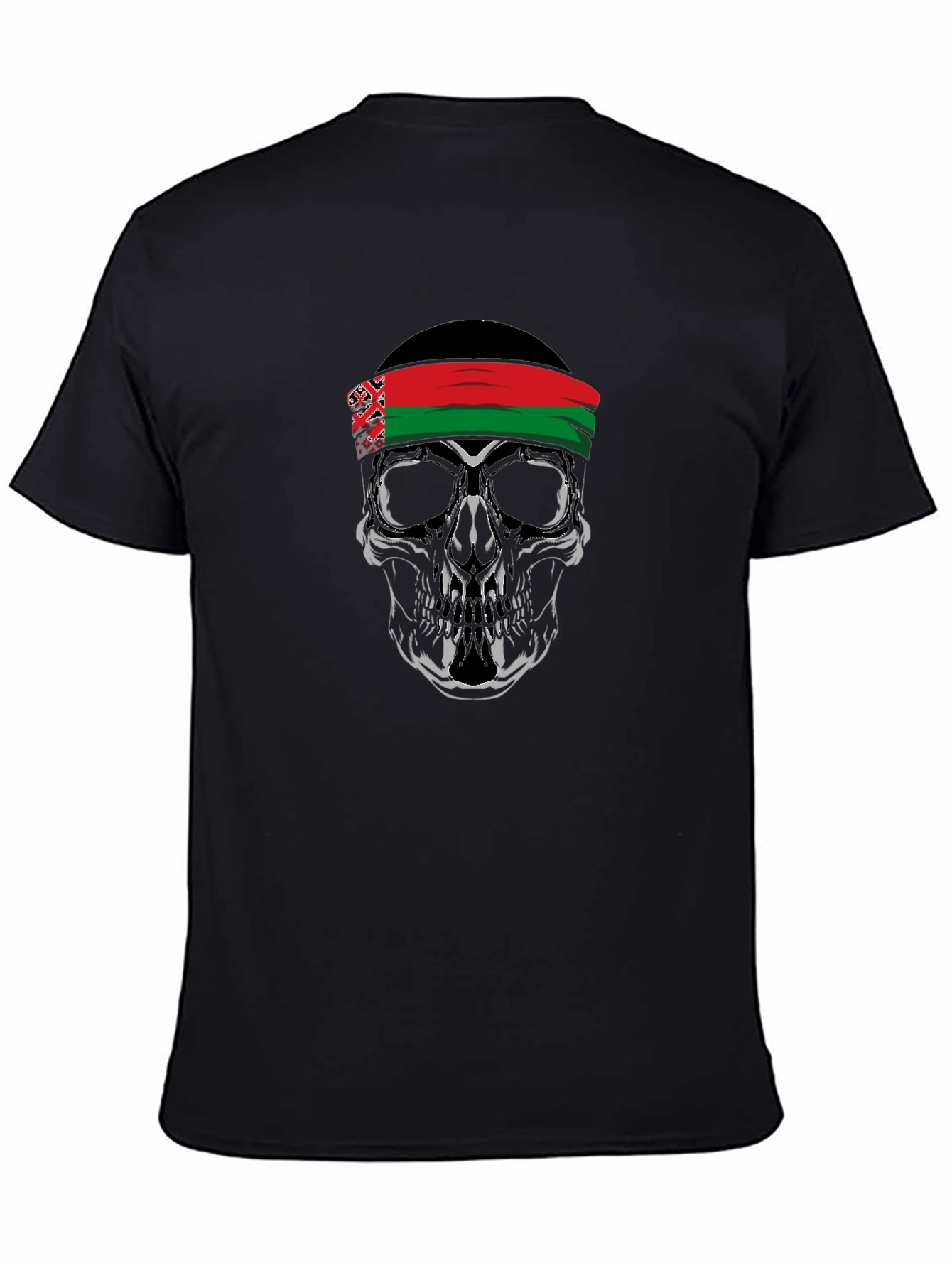 Skull Bandana Graphic Tee - Edgy Cool Style