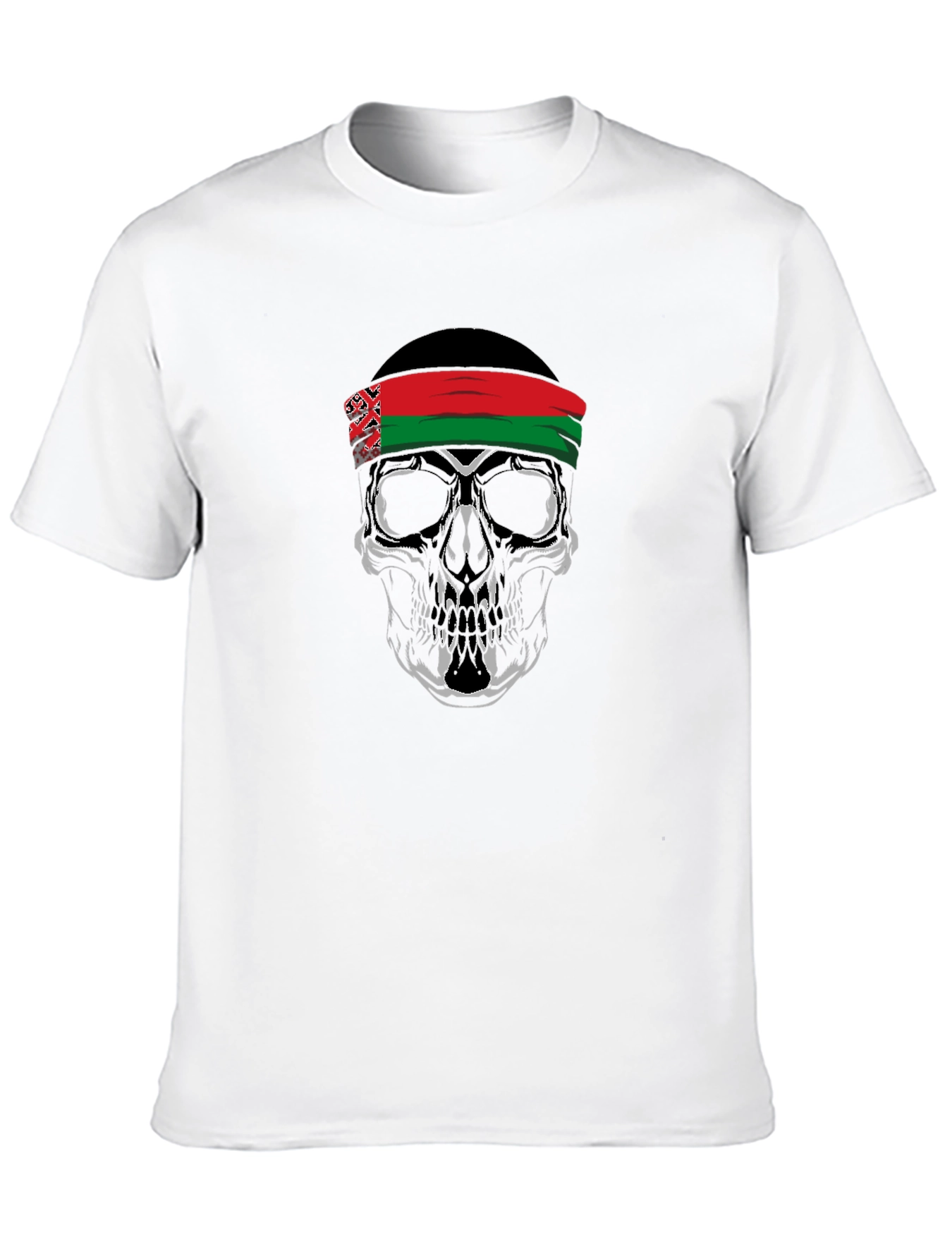 Skull Bandana Graphic Tee - Edgy Cool Style