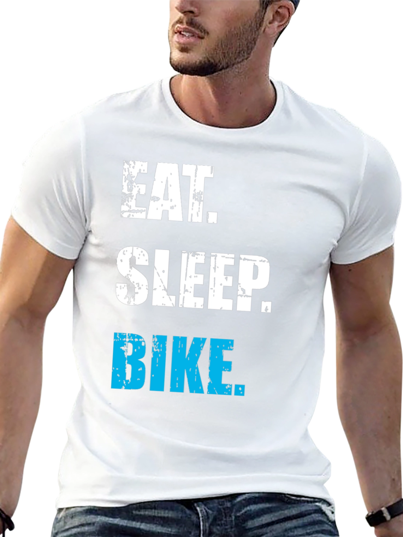 Eat Sleep Bike T-Shirt - Cycling Enthusiast Apparel