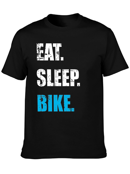 Eat Sleep Bike T-Shirt - Cycling Enthusiast Apparel