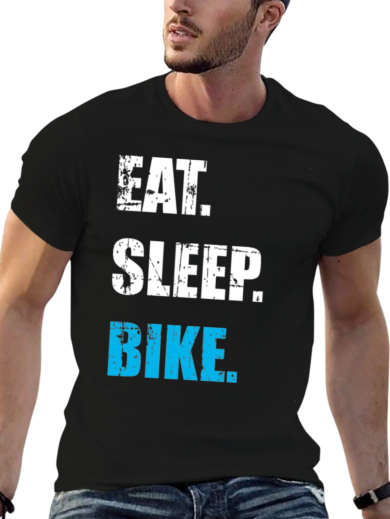 Eat Sleep Bike T-Shirt - Cycling Enthusiast Apparel