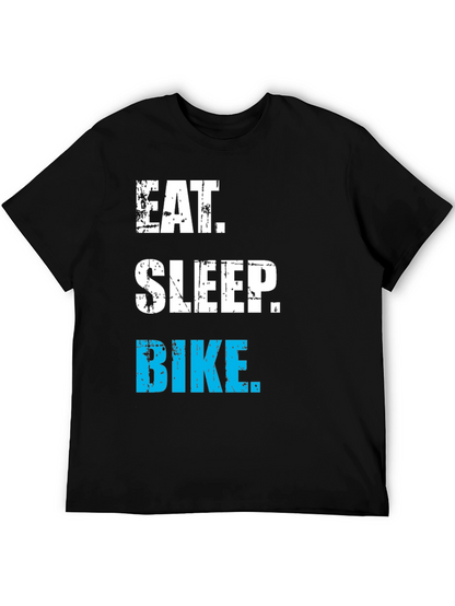 Eat Sleep Bike T-Shirt - Cycling Enthusiast Apparel
