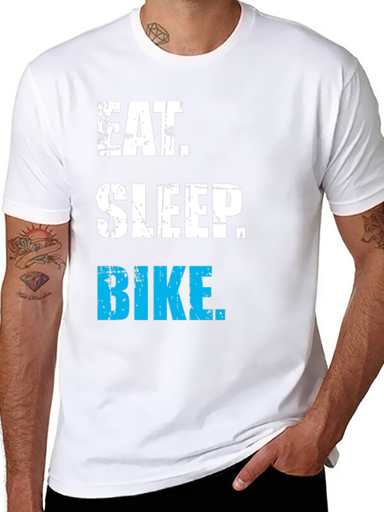 Eat Sleep Bike T-Shirt - Cycling Enthusiast Apparel
