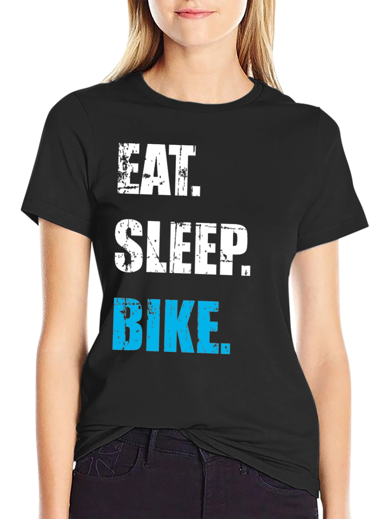 Eat Sleep Bike T-Shirt - Cycling Enthusiast Apparel